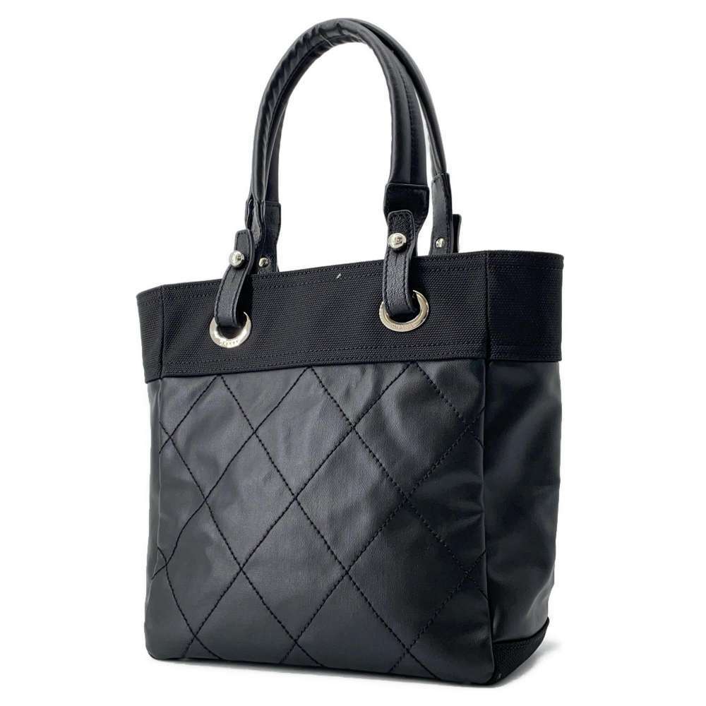 Chanel Mark Small Tote Paris Black Bag Biarritz Matelasse Coco